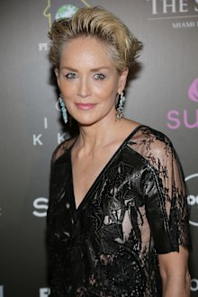 Sharon Stone is seen at the "Celebration of Hope" event during FUNKSHION: Fashion Week Miami Beach at The Setai Hotel on November 6, 2015 in Miami Beach, Florida.