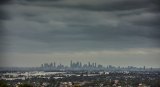 The view of the city from the Mount Ridley Reserve, Mickleham.