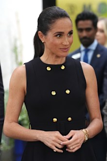 Meghan, Duchess of Sussex visits the Royal Children's Hospital with her husband Prince Harry, Duke of Sussex on April 14, 2026 in Melbourne, Australia. 