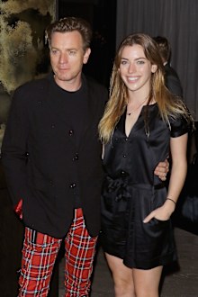 Ewan McGregor and daughter Clara attend The Cinema Society with Ketel One and Robb Report host a screening of Sony Pictures Classics' "Miles Ahead" after party at The Blond at 11 Howard Hotel on March 23, 2016 in New York City.