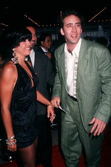 Maria Conchita Alonso and Nicholas Cage 