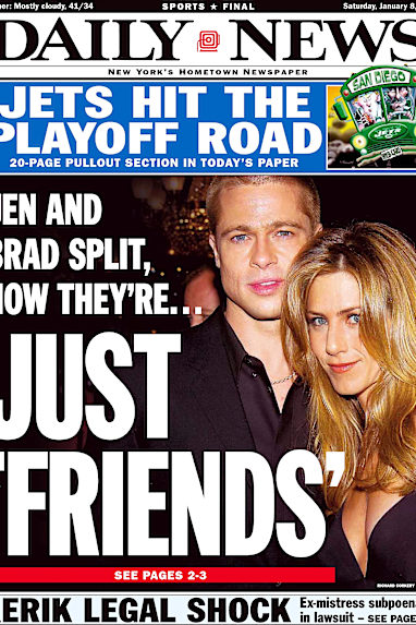 Brad Pitt and Jennifer Aniston split