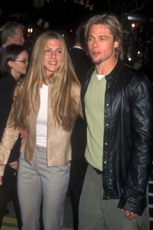 Jennifer Aniston and Brad Pitt in 1998.