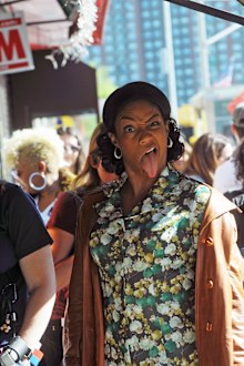 Tiffany Haddish on the set of The Kitchen in Hell's Kitchen, New York City