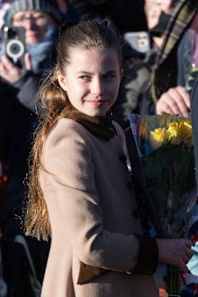 Princess Charlotte of Wales attends the Christmas Morning Service at Sandringham Church on December 25, 2025 in Sandringham, Norfolk.