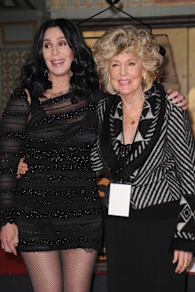 Cher and mum Georgia Holt on November 18, 2010 in Hollywood, California.