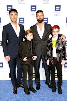Ricky Martin, Jwan Yosef, sons Valentino and Matteo, Human Rights Campaign National Dinner, event