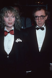 Actor Woody Allen and actress Mia Farrow