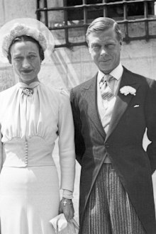 Edward and Wallis married in 1937.