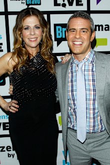 Rita Wilson and Andy Cohen.