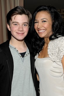Chris Colfer and Naya Rivera