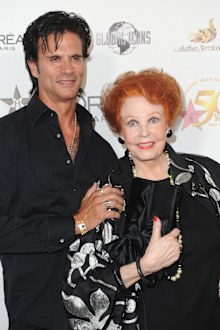 Actor Lorenzo Llamas and actress Arlene Dahl arrive at the Hollywood Walk of Fame's 50th Anniversary Celebration on November 3, 2010 in Hollywood, 