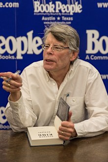 Author, Stephen King signs, signing copies, book 