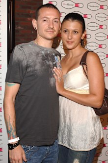 Chester Bennington of Linkin Park and wife Talinda Bennington.