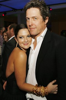  Actors Drew Barrymore and Hugh Grant pose at the afterparty for the premiere of Warner Bros. Picture's "Music and Lyrics" at the Annix on February 7, 2007 in Los Angeles, California. 