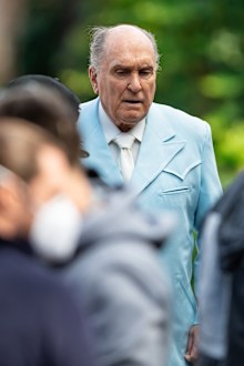  Actor Robert Duvall is seen filming scenes on the set of Netflix feature film "Hustle" on September 29, 2021 in Philadelphia, Pennsylvania. (Photo by Gilbert Carrasquillo/GC Images)