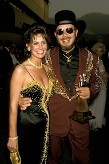 Hank Williams Jr. and Wife Mary Jane Thomas during 24th Annual Academy of Country Music Awards at Disney Studio in Los Angeles, California, United States. 
