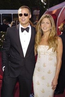 Brad Pitt and Jennifer Aniston at the 56th Annual Primetime Emmy Awards in 2004.