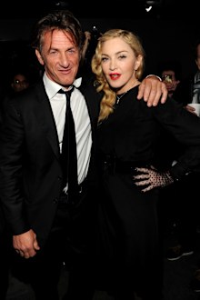 Madonna and Sean Penn at the Gagosian Gallery on September 24, 2013 in New York City.