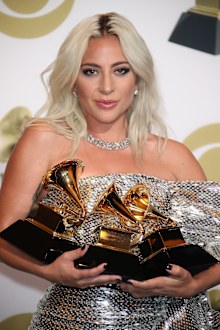 Lady Gaga, Grammys, awards, trophies 