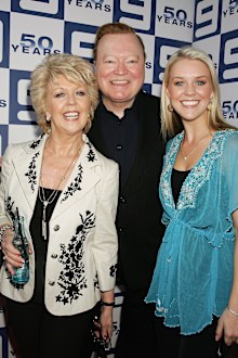 SYDNEY, AUSTRALIA - SEPTEMBER 14:  (L-R) Singer/dancer Patti Newton, her husband TV host Bert Newton and their daughter TV host Lauren Newton attend the Channel Nine lunch to celebrate Australian television's 50th birthday at the Peacock Gardens restaurant on September 14, 2006 in Sydney, Australia.  (Photo by Patrick Riviere/Getty Images)