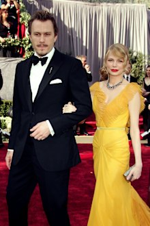 Actors Heath Ledger and Michelle Williams arrive to the 78th Annual Academy Awards at the Kodak Theatre on March 5, 2006 in Hollywood, California. 