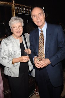 Lloyd Morrisett attends a Sesame Workshop annual benefit dinner with a guest in 2007.