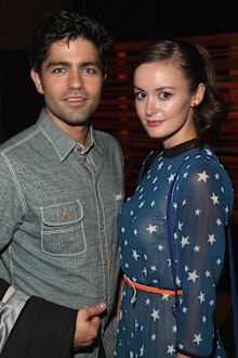 Adrian Grenier with Emily Caldwell in 2011.