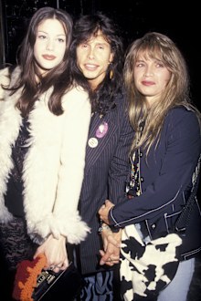 NEW YORK CITY - APRIL 28:  (L-R) Liv Tyler, Steven Tyler and wife Teresa Barrick sighted on April 28, 1993 at Club USA in New York City. (Photo by Ron Galella, Ltd./Ron Galella Collection via Getty Images)