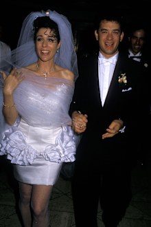 Tom Hanks, Rita Wilson, relationship timeline, wedding photo
