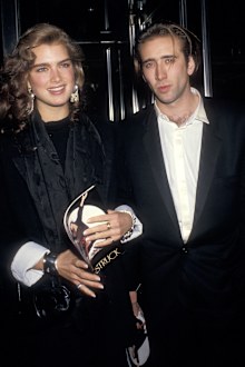 Nicolas Cage and Brooke Shields 