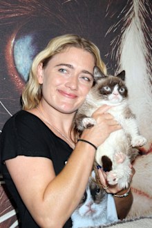 Grumpy Cat's fame took off when her human, Tabitha Bundesen, posted videos of her on YouTube in response to people claiming her look was photoshopped.