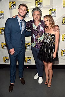 Chris Hemsworth, Taika Waititi, Natalie Portman, Comic-Con