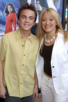 Frankie Muniz and Hilary Duff