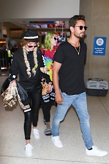 Scott Disick and Bella Thorne are seen at LAX on May 22, 2017 in Los Angeles, California. 