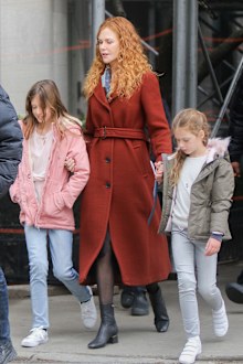 Nicole Kidman and her daughters Faith Margaret in March 2019
