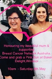Sophie Brisbane Lions mother breast cancer fundraiser