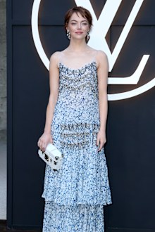 AVIGNON, FRANCE - MAY 22: Emma Stone attends the Louis Vuitton Cruise 2026 photocall at Palais Des Papes on May 22, 2025 in Avignon, France.  (Photo by Antoine Flament/Getty Images)