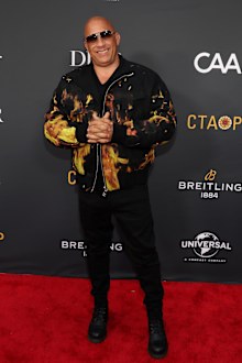 UNIVERSAL CITY, CALIFORNIA - MAY 20: Vin Diesel attends the Charlize Theron Africa Outreach Project 2023 Block Party at Universal Studios Backlot on May 20, 2023 in Universal City, California. (Photo by Monica Schipper/Getty Images)