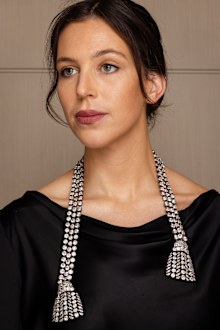 A 300-carat diamond necklace linked to linked to the scandal of the "Affair of the Necklace" which contributed to the advent of the French revolution and eventually Marie-Antoinette's death is up for auction by Sotheby's.