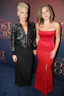 Pink and Willow Sage Hart attend "The Lost Boys" Broadway Opening Night at Palace Theatre on April 26, 2026 in New York City.
