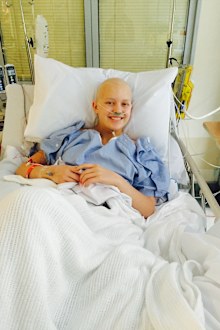 Anya smiling hospital