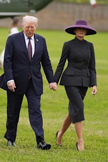 US President Donald Trump and First Lady Melania Trump 