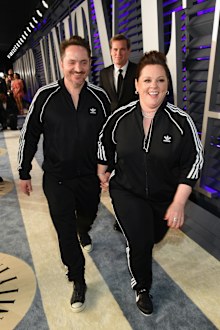 Melissa McCarthy and Ben Falcone attends the 2019 Vanity Fair Oscar Party hosted by Radhika Jones at Wallis Annenberg Center for the Performing Arts on February 24, 2019 in Beverly Hills, California. 
