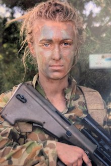 Veteran Nathania Baumanis