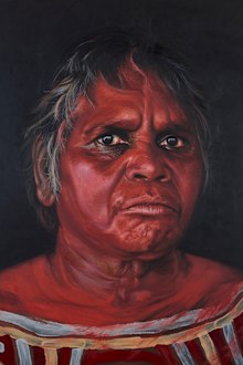 Archibald Prize 2019 finalist David Darcy 'Tjuparntarri women's business'  oil on linen 240.5 x 180.5 cm.