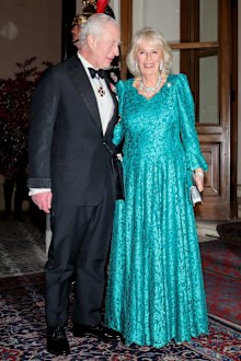 ROME, ITALY - APRIL 09: King Charles III and Queen Camilla during day three of King Charles III and Queen Camilla's State visit to The Republic of Italy on April 09, 2025 in Rome, Italy. Their Majesties will attend a State Banquet at the Palazzo Quirinale, hosted by The President. (Photo by Chris Jackson/Getty Images)