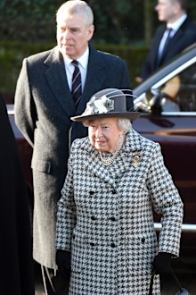 Queen Elizabeth Prince Andrew church Prince Harry Meghan Markle