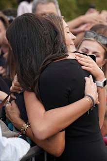 Meghan Markle Windsor walkabout hug