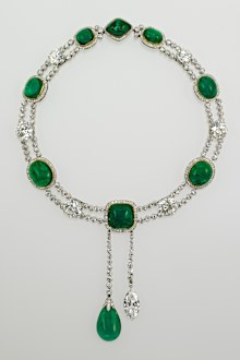 Queen Elizabeth's Delhi Durbar necklace goes on display as part of the special display Platinum Jubilee: The Queen's Accession